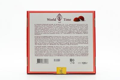 Нежный трюфель World & Time с натуральной клубникой 120 гр
