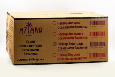 Нектар Aziano Виноград с семенами базилика 30% 290 мл